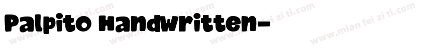 Palpito Handwritten字体转换